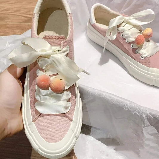 Women's Bow Canvas Flat Casual Sneakers