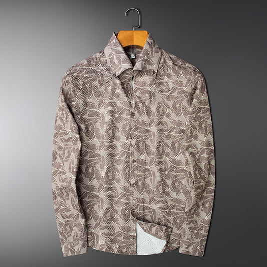 Men's Hawaiian Casual Long Sleeve Thin Shirt