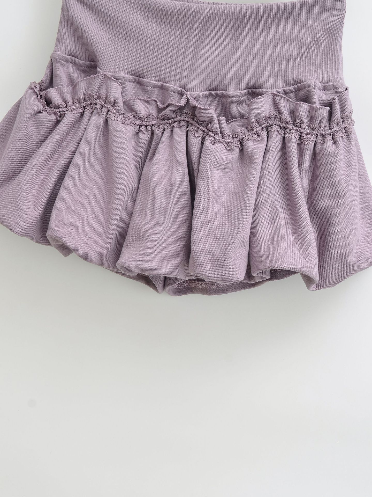 Lace Lantern Bud Mini Skirt For Women