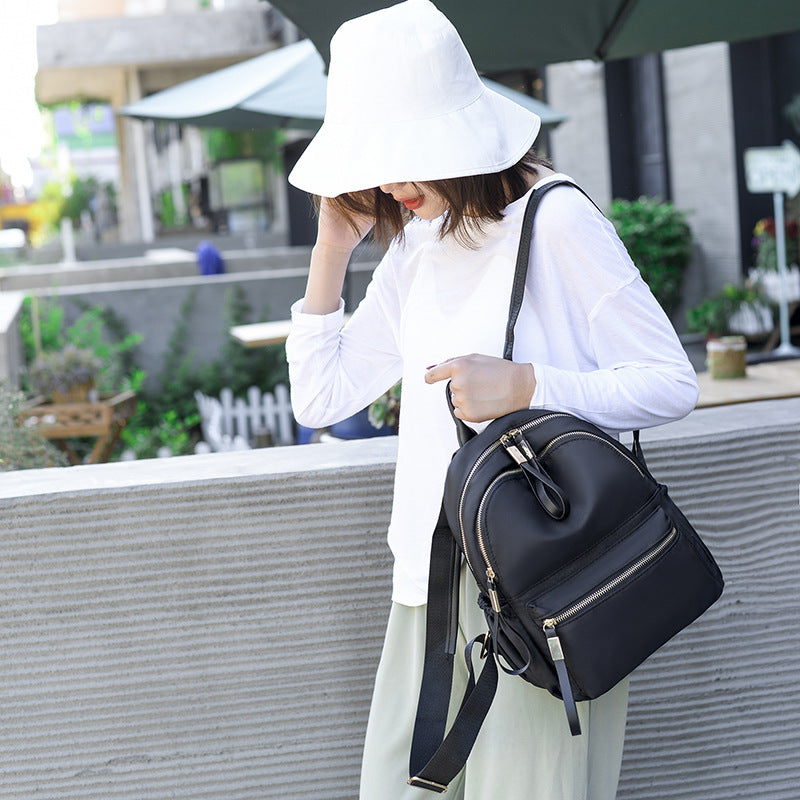 Women's Simple Fashion Oxford Cloth Backpack
