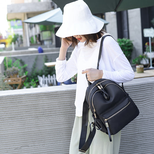 Women's Simple Fashion Oxford Cloth Backpack