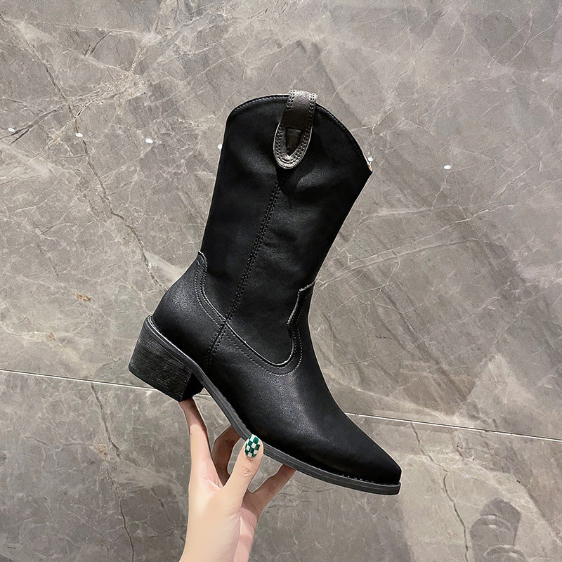 Children's Autumn And Winter Plus Size Women's Boots Smoke Tube Boots