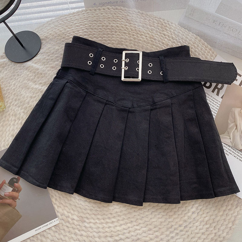 High Waisted Pleated Short Skirt For Women's New Versatile And Slimming Look