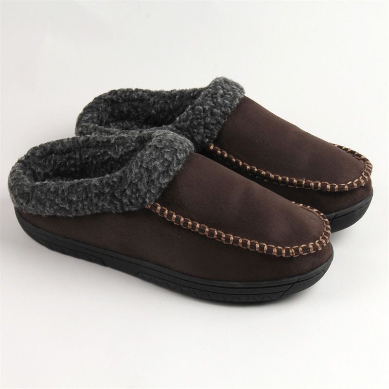 Mens Cotton Slippers For Outdoor Use Winter Home Wear