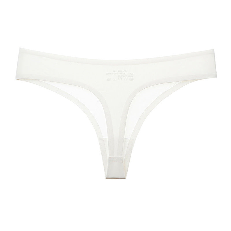 Ice Silk Seamless Thong Women's Pure Desire Style European And American