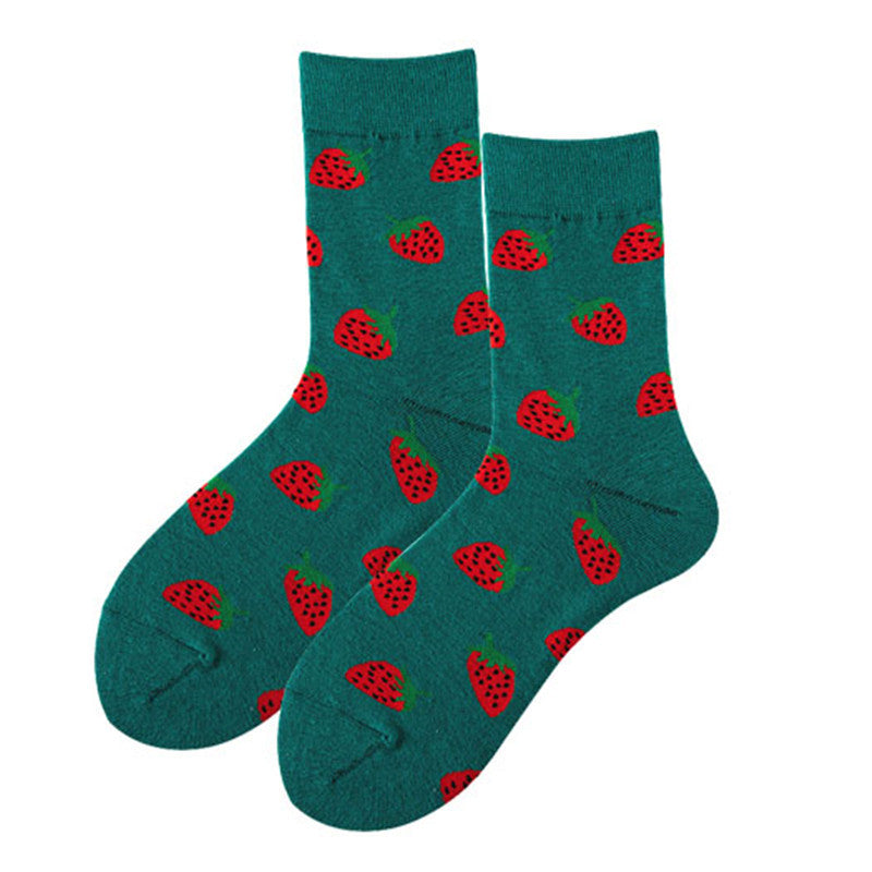 Artistic Cotton Socks Ins Four Seasons Trendy Women's Socks Cat