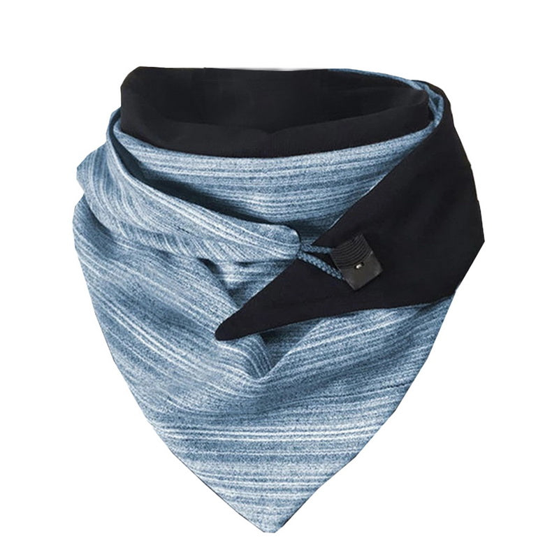 Padded Warm Shawl Printed Bib Scarf
