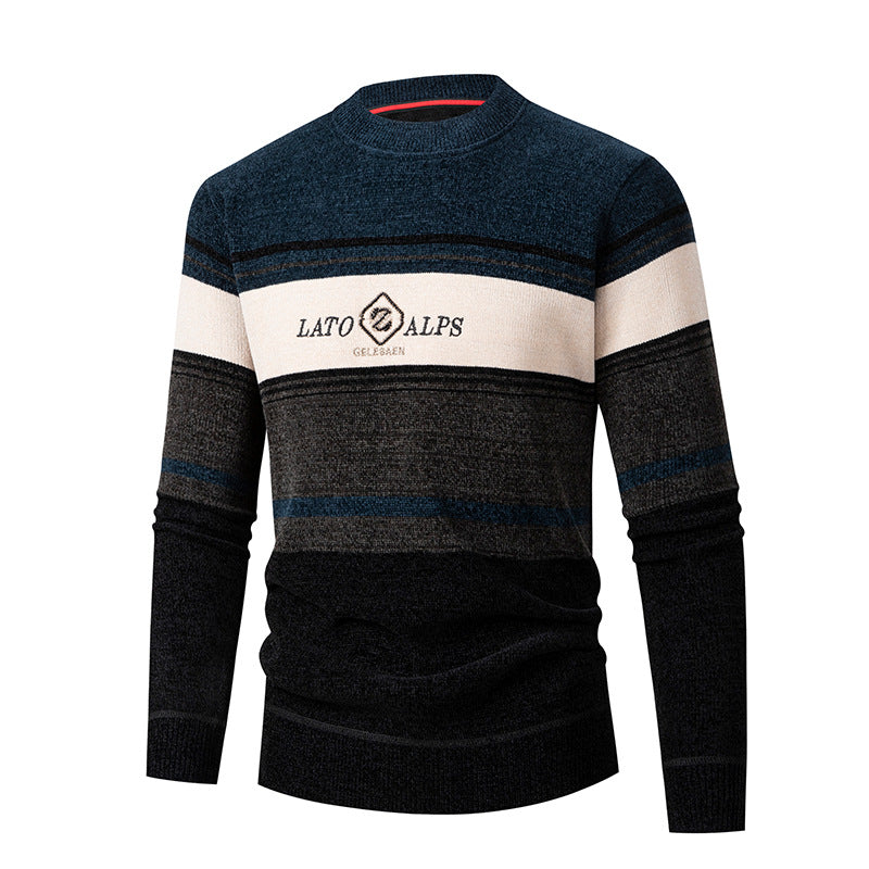 Men's Casual Knitted Fleece Padded Coat Top