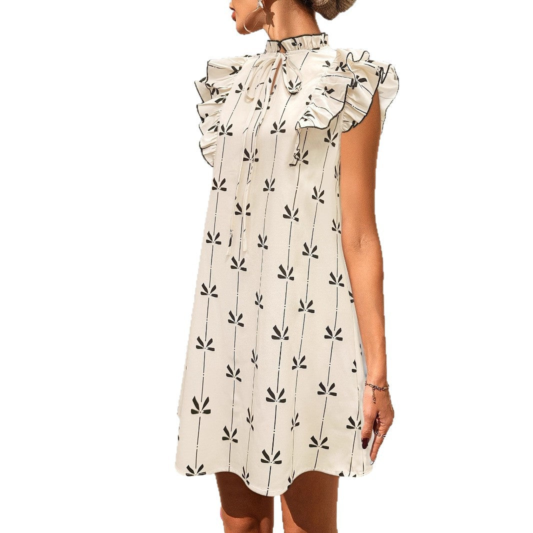 New Summer Shirt Dress With Flared Sleeves