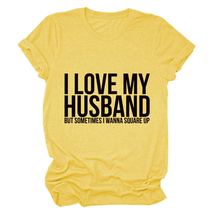 Letters Fashion Round Neck Short Sleeve Ebay Women's T-shirt