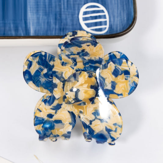 Summer New Retro Simple Acrylic Flower Hair Clip