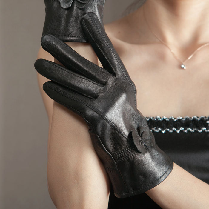 Butterfly Korean style split finger women gloves