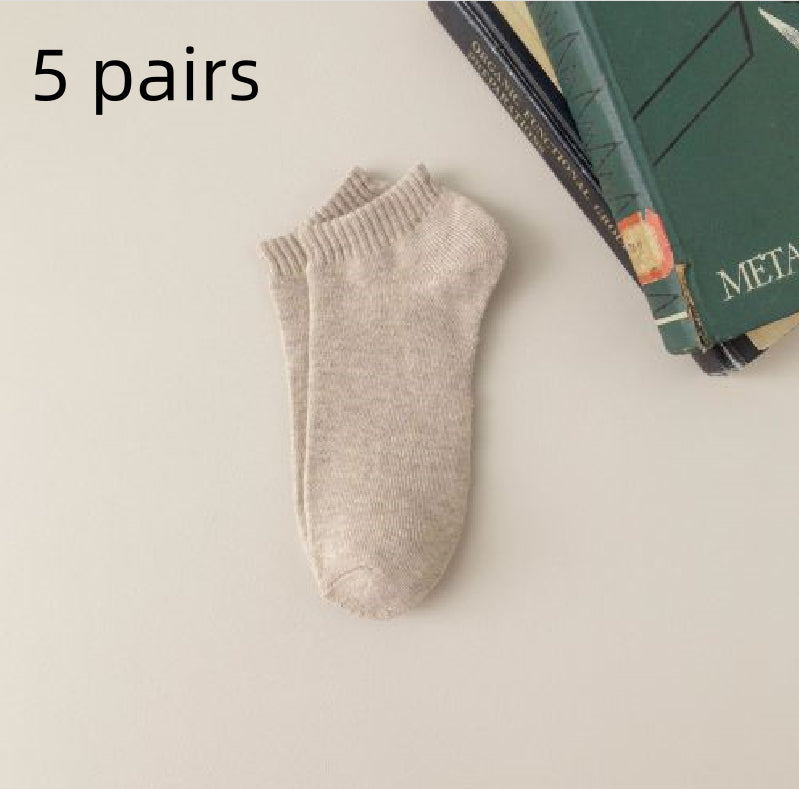 Fleece-lined Thickened Low-cut Socks For Warmth