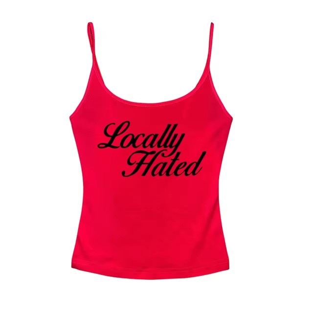 Hot Girl Letter Print Vest Sling Women