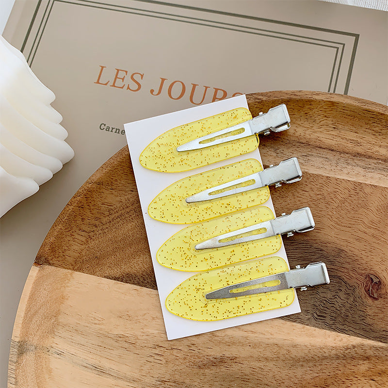 Small Leaf Duckbill Clip DIY Seamless Hair Clip Handmade Material