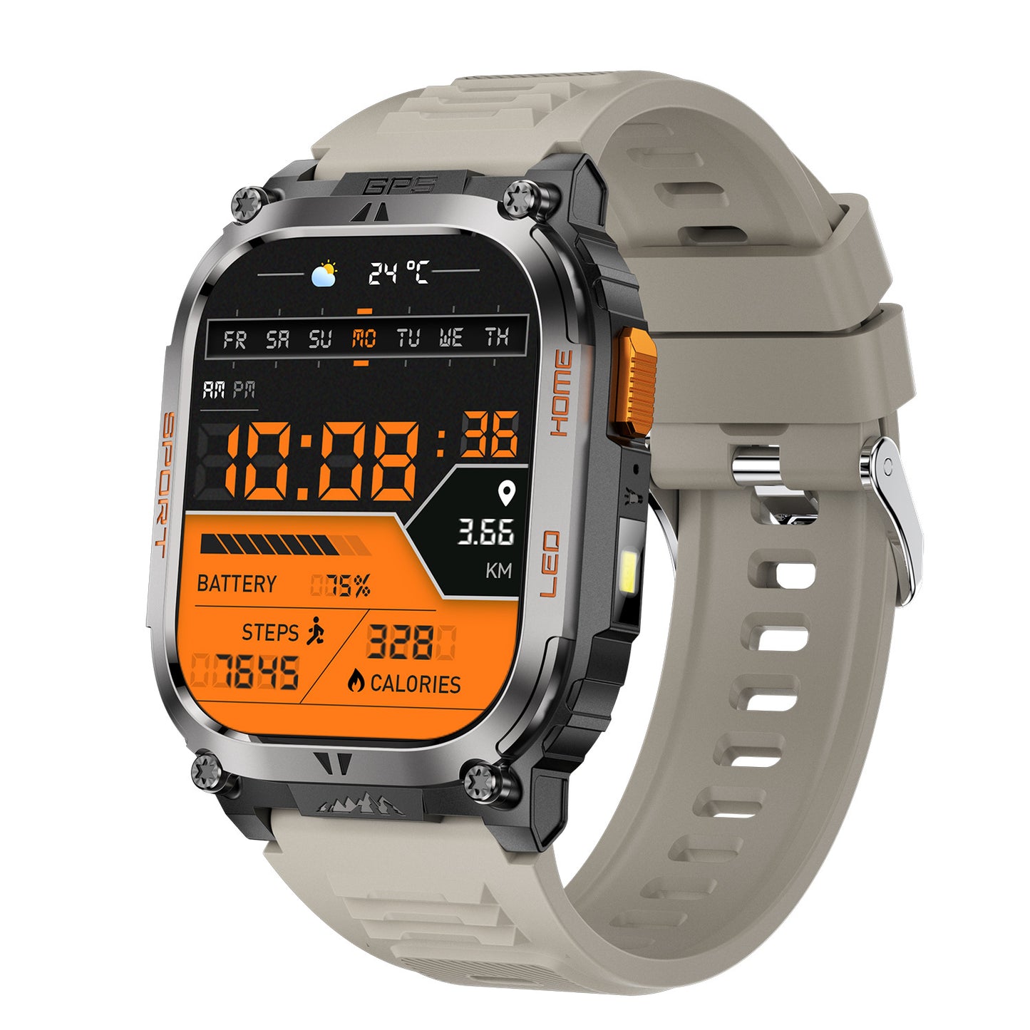 QX18 Smart-armbånd GPS-positionering Sports LED Sundhedsovervågning