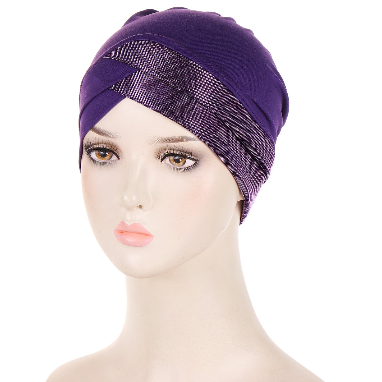 Bright Silk Forehead Cross Women's Indian Hat