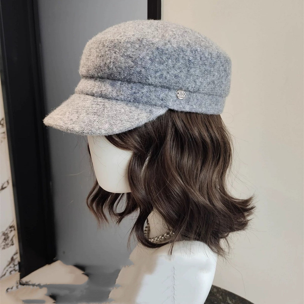 All-season Wool Beret For Fall And Winter
