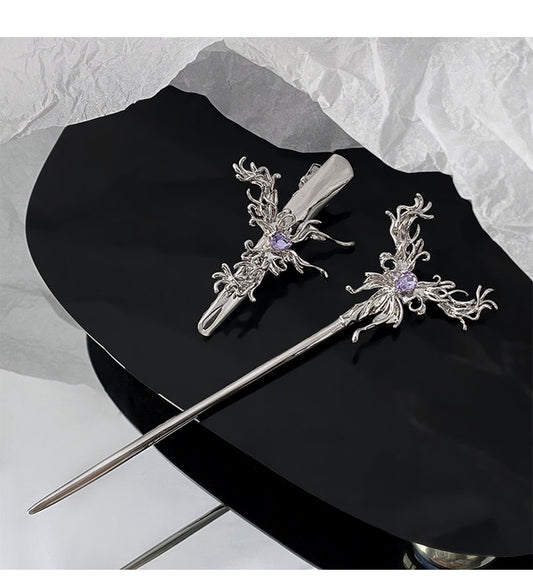 The Antique Design Of Liquid Butterfly Hairpins Is Irregular