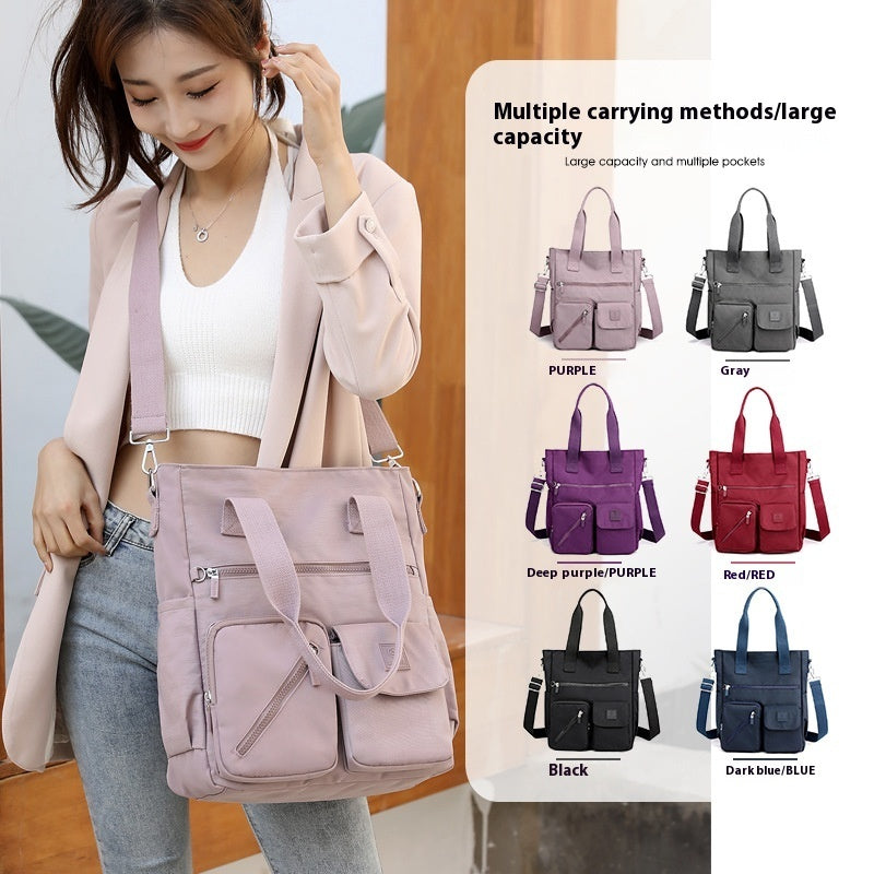 Nylon Simple Large Capacity Portable Messenger Bag