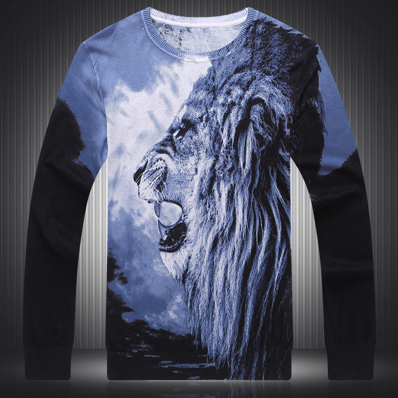 Fashion Trend Domineering Men's Top Clothes Sweater