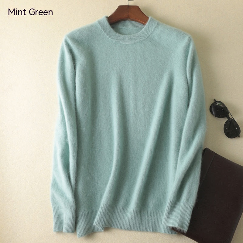 Cashmere Round Neck Pullover Thickened Woolen Bottoming Sweater