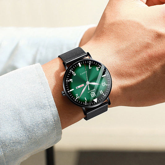 Men's Waterproof Luminous Multifunctional Quartz Watch