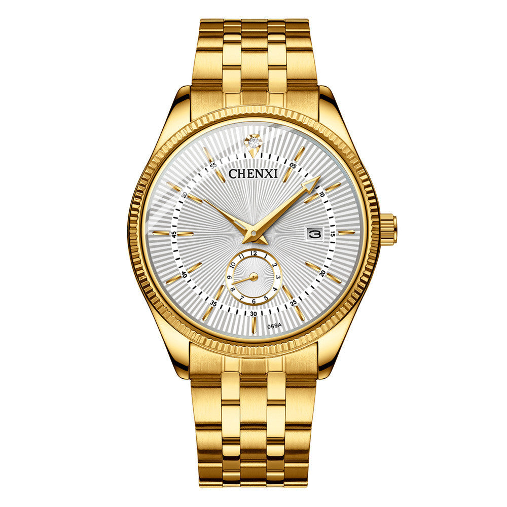 Couple quartz watch steel band watch