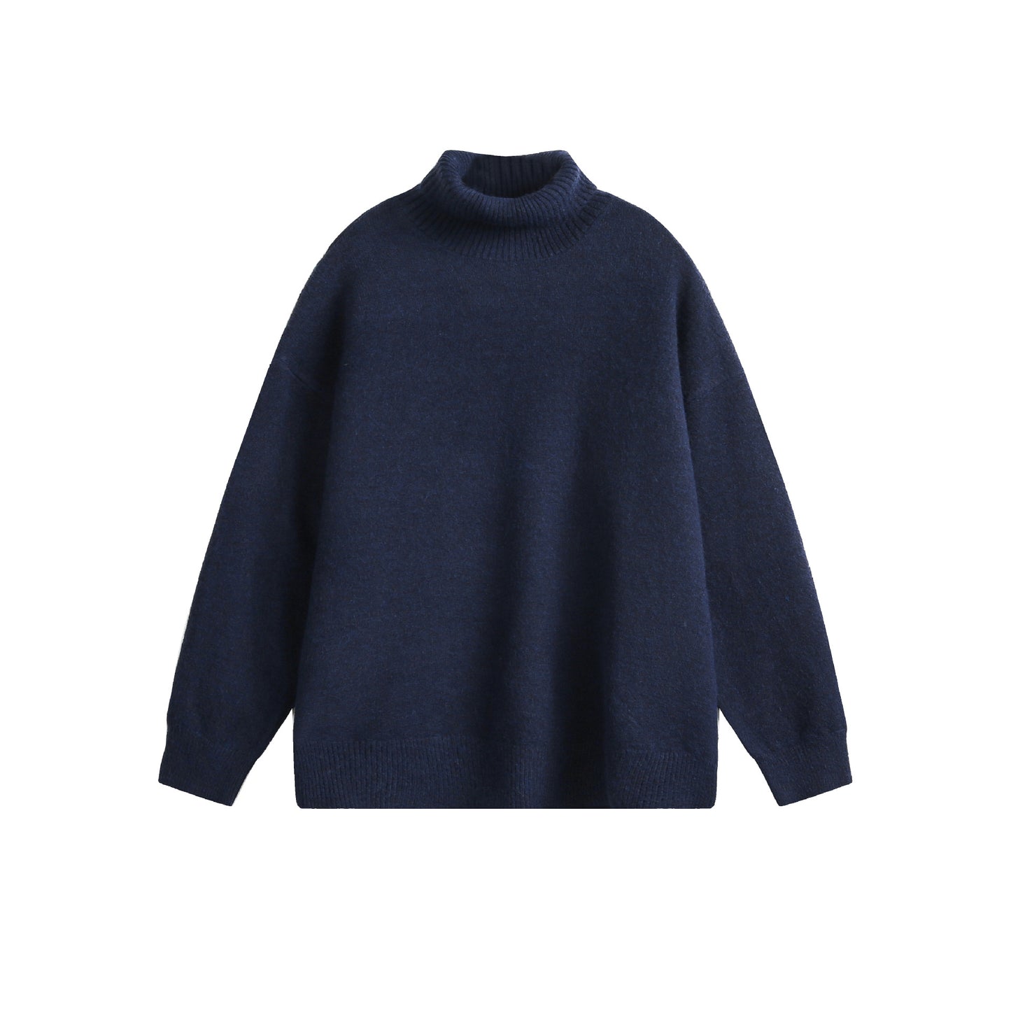 New Solid Color Hoodie Women's American Casual Round Neck Sweater