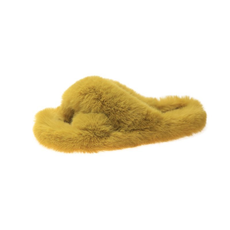 New autumn and winter cross flat-bottomed flip flops