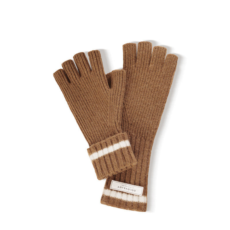 Women's Wool Knitted Long Gloves
