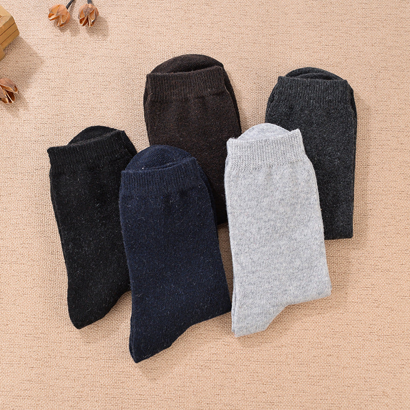 Thickened medium tube ladies cashmere socks