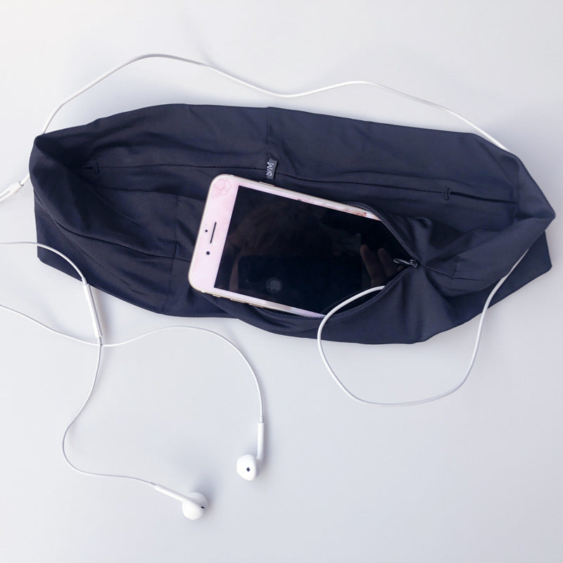 Zipper waist bag running yoga belt
