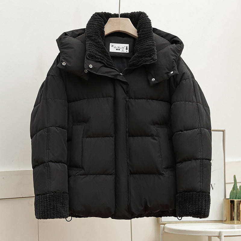 Hooded Padded Loose Cotton Padded Jacket