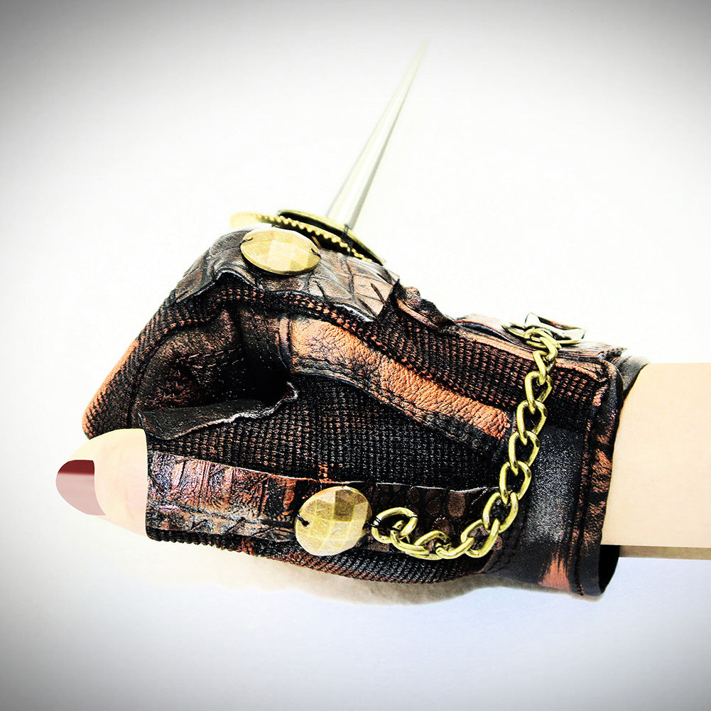 Steampunk Rock Lokomotiv Halvfingerhandsker Udendørs