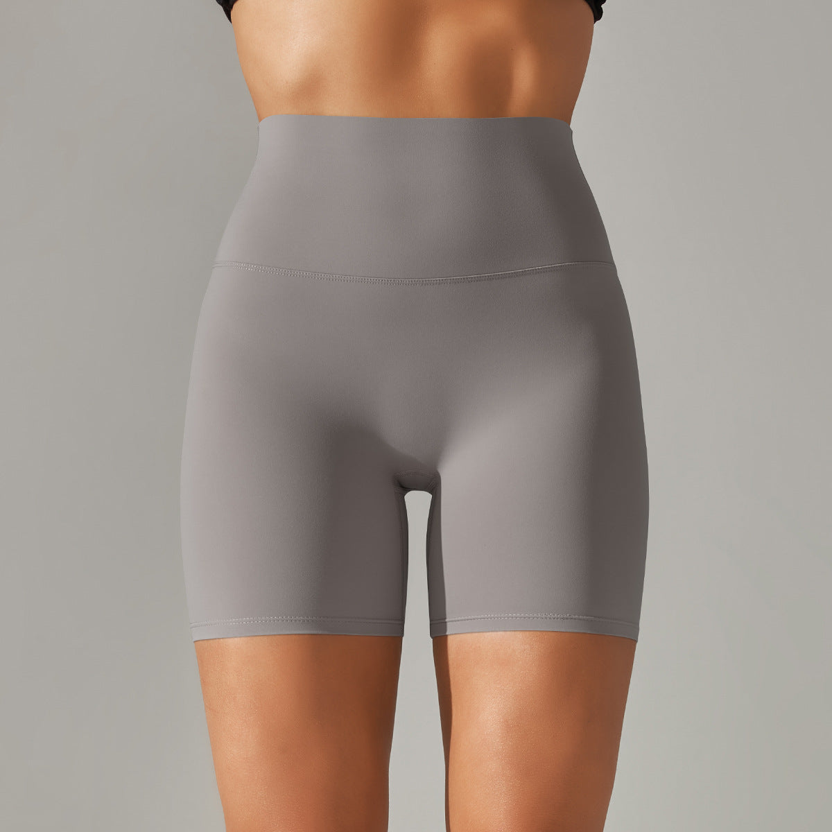 High Waist Peach Hip Tight Belly Trimming Sports Short Shorts