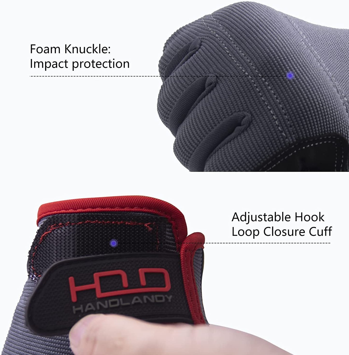 Breathable Comfortable Anti-collision Wear-resistant Work Machinery Gloves