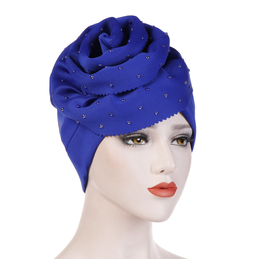 Ceramic flower large flower hat space cotton toe cap