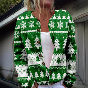 Trade 3D Digitalprint Cardigan Sweater