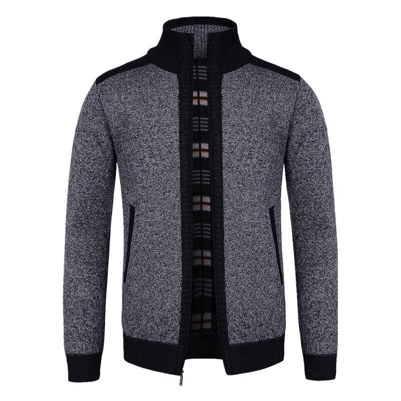 European Size Winter Dad Cardigan Loose Plus Size Knitwear