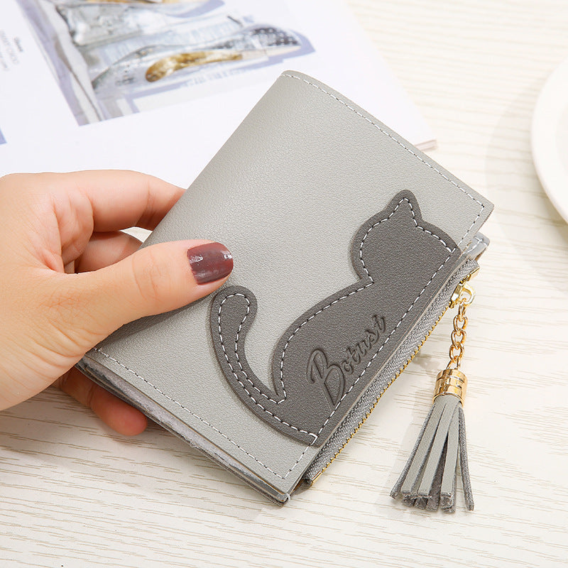 Korean Short Cute Cat Student Bag