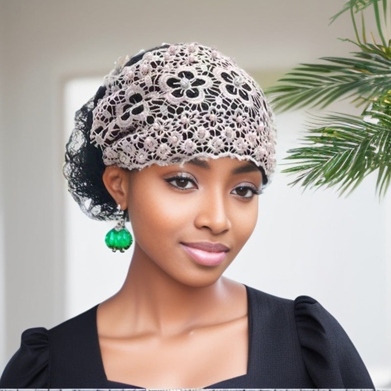 Beaded Bag Cap Women's Fashion All-matching