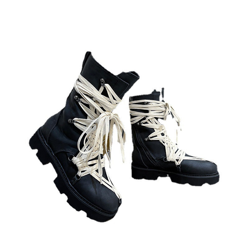 Autumn New Martin Boots Women's Summer High-top British Style