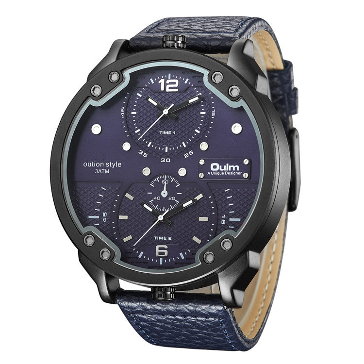 Large dial men's watch