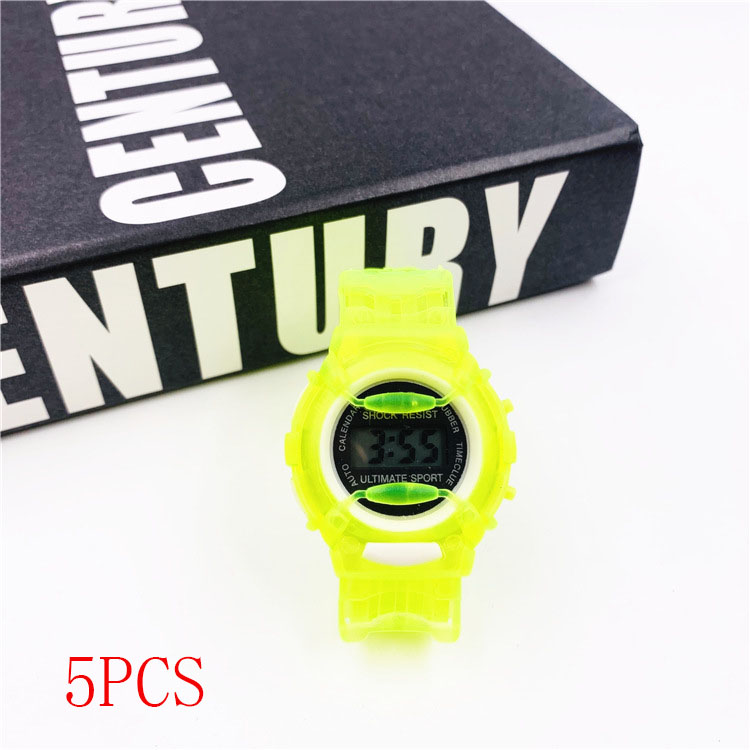 Children's jelly cartoon electronic watch multicolor
