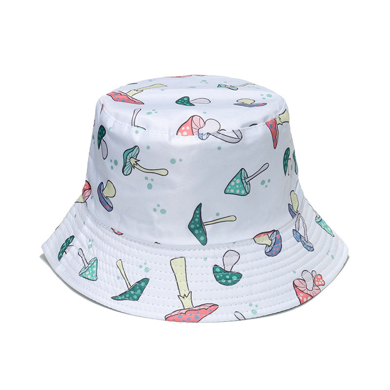 Kvinders fashionable bøllehat med print og solskærm