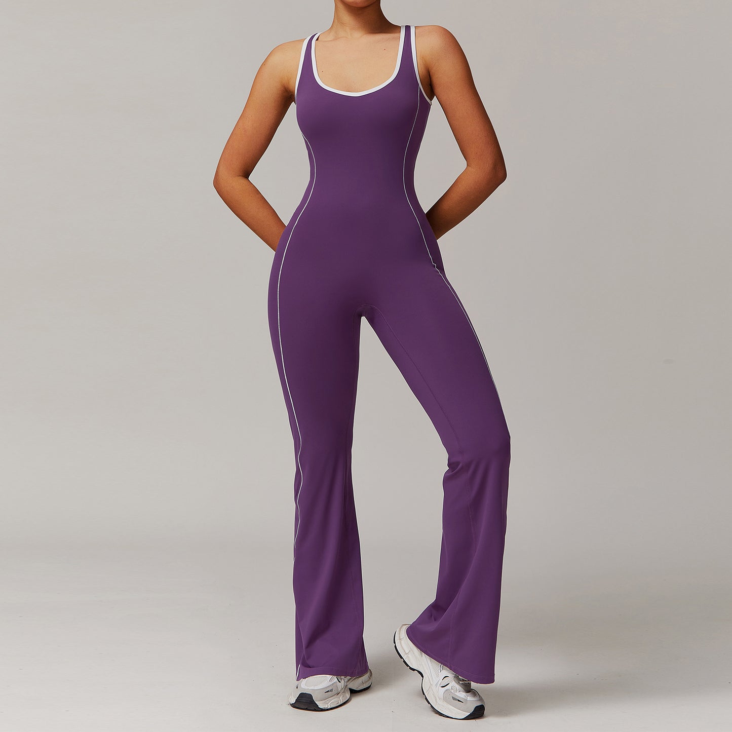 Europæiske og amerikanske hule yogatoppe, danse- og sportsjumpsuits