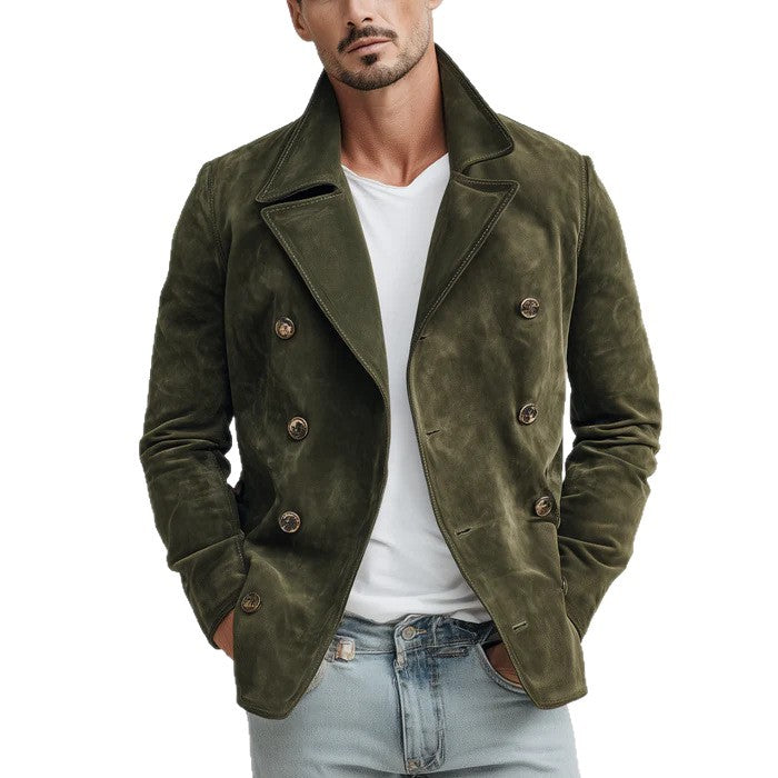 Mens Casual Fashionable Retro Jacket For FallWinter