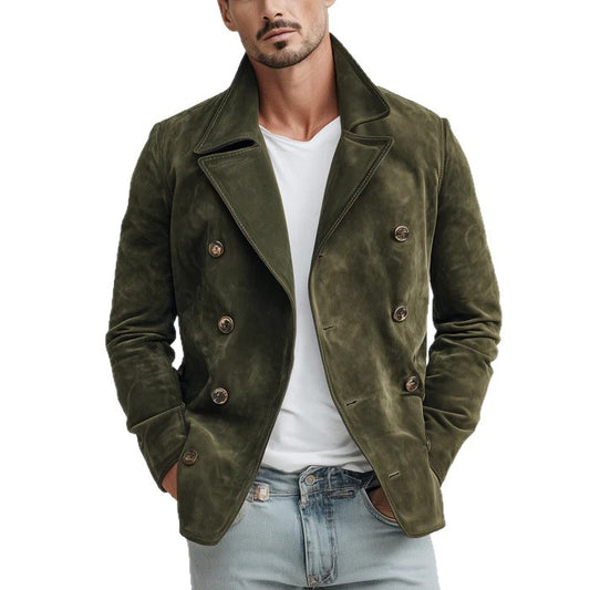 Mens Casual Fashionable Retro Jacket For FallWinter