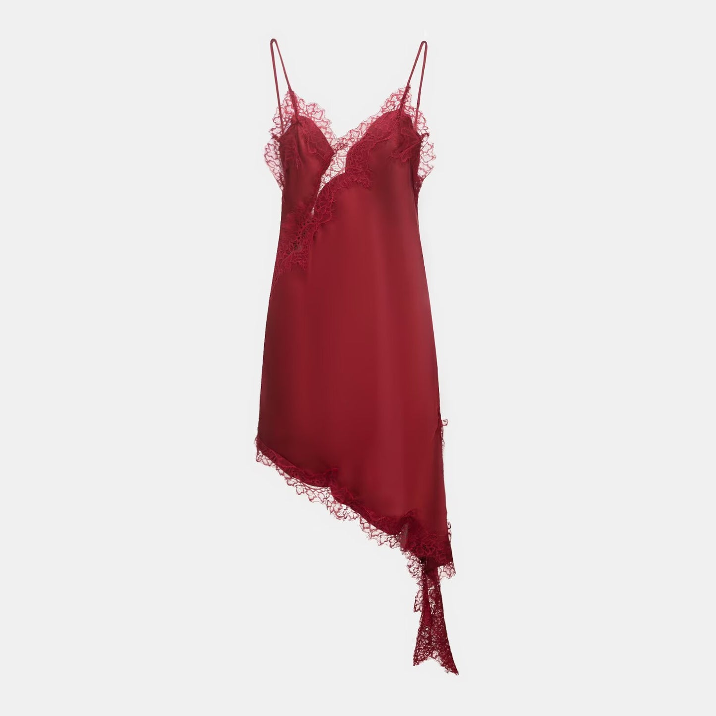 Asymmetric Lace Camisole Dress For Women